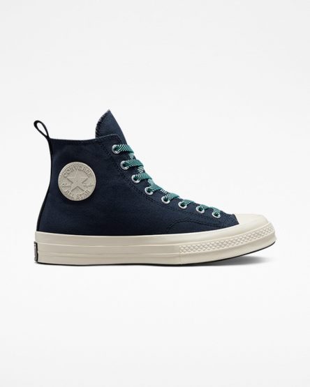 Men's Converse Chuck 70 Counter Climate GORE-TEX High Top Shoes Obsidian / Light Turquoise | AU 51086W